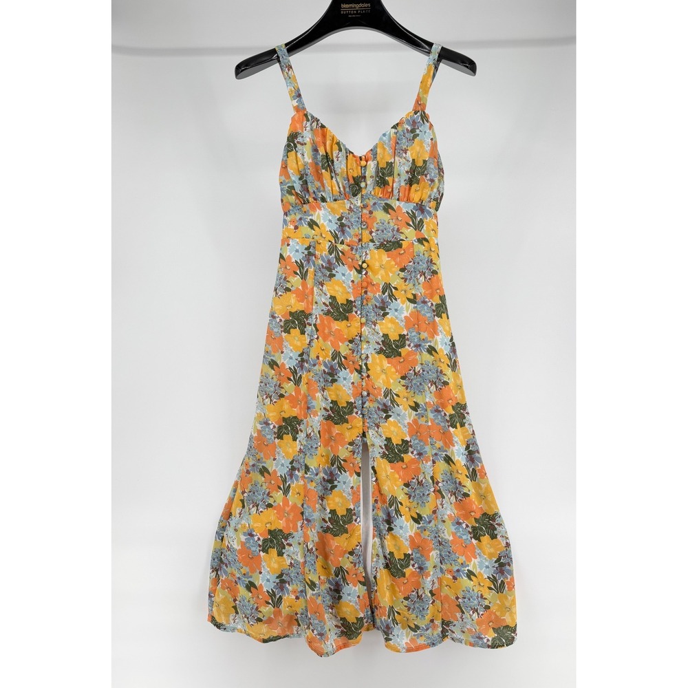 Abercrombie & Fitch Yellow Floral Midi Dress - Picture 2 of 10